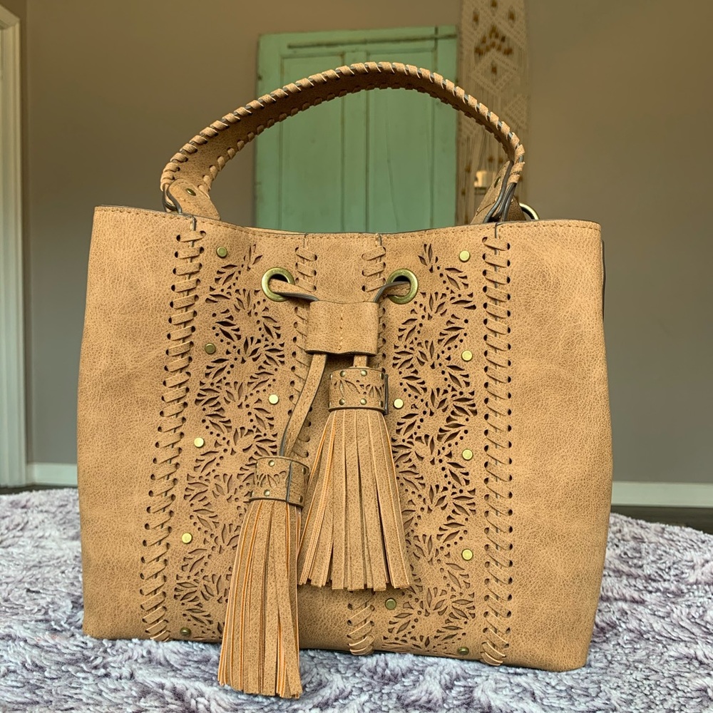 Ella Jae Gypset Cedar Tassel Satchel